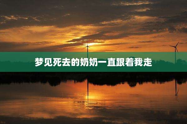 梦见死去的奶奶一直跟着我走