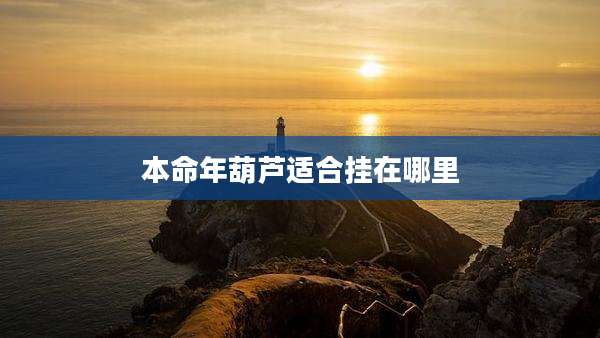 本命年葫芦适合挂在哪里