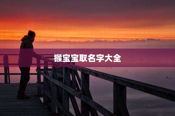猴宝宝取名字大全