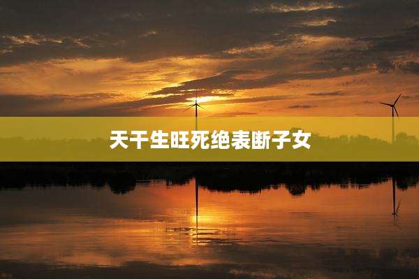 天干生旺死绝表断子女