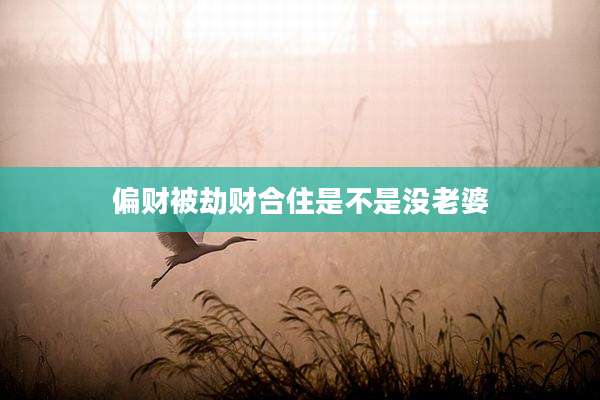 偏财被劫财合住是不是没老婆