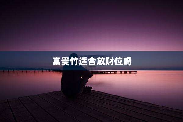 富贵竹适合放财位吗