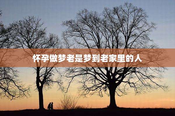 怀孕做梦老是梦到老家里的人
