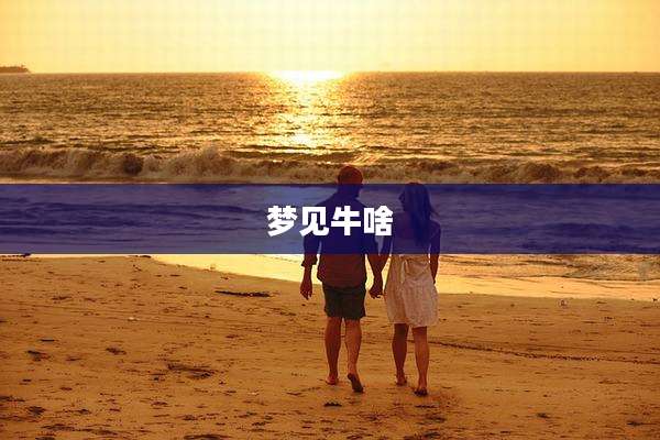 梦见牛啥