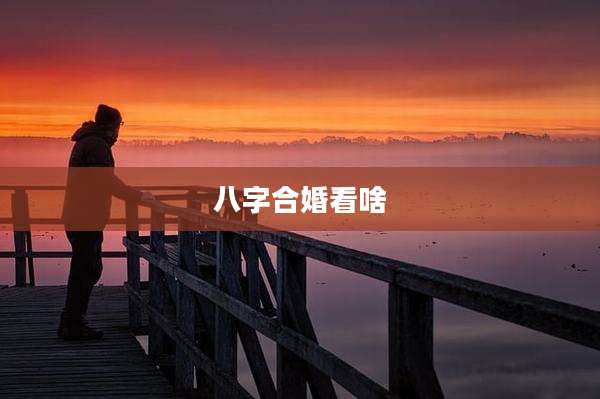 八字合婚看啥