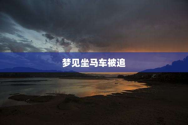 梦见坐马车被追