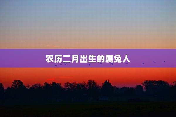 农历二月出生的属兔人