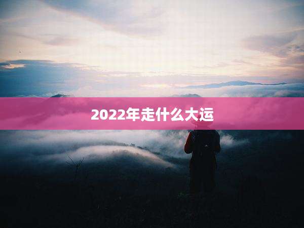 2022年走什么大运