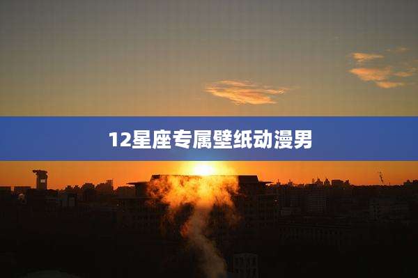 12星座专属壁纸动漫男