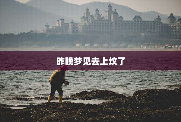 昨晚梦见去上坟了