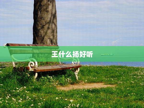 王什么扬好听