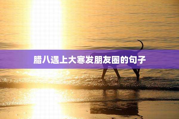 腊八遇上大寒发朋友圈的句子