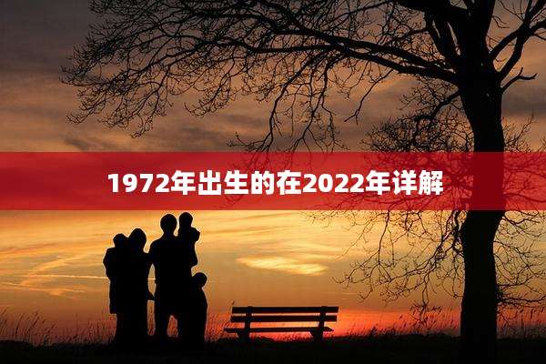 1972年出生的在2022年详解