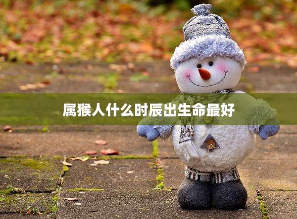 属猴人什么时辰出生命最好