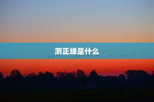 测正缘是什么
