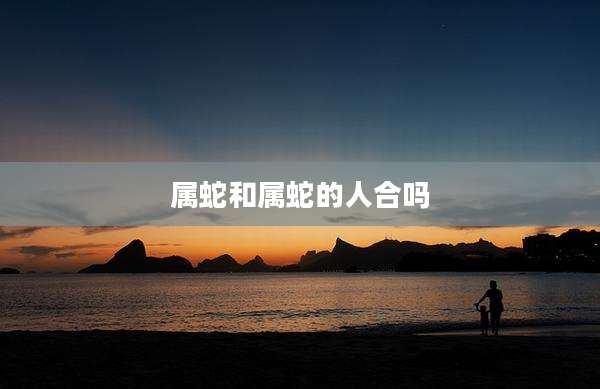 属蛇和属蛇的人合吗
