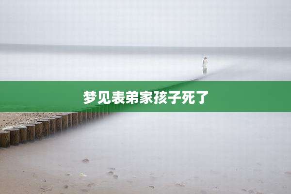 梦见表弟家孩子死了