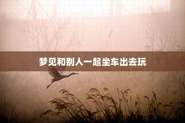 梦见和别人一起坐车出去玩