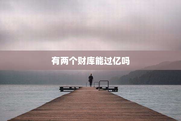 有两个财库能过亿吗