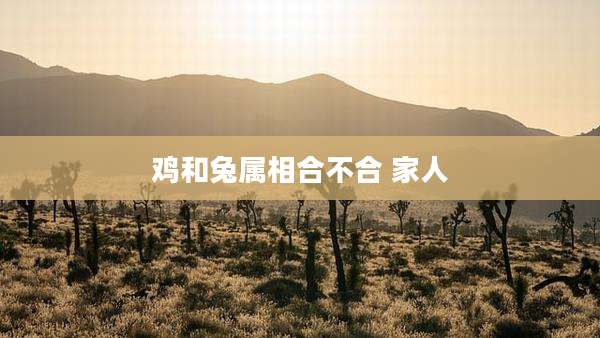 鸡和兔属相合不合 家人