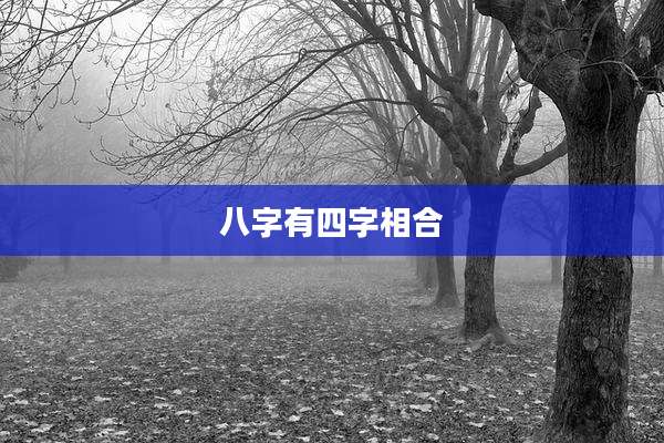 八字有四字相合