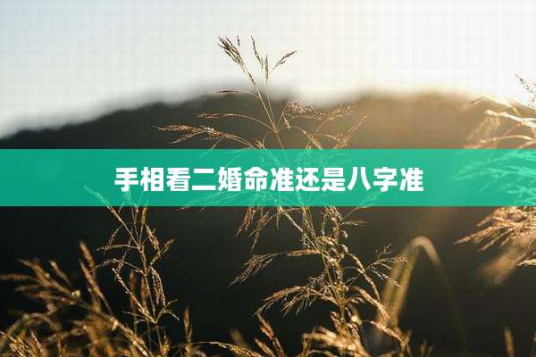 手相看二婚命准还是八字准