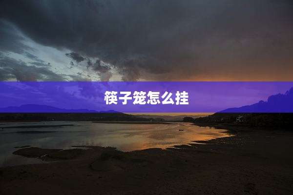 筷子笼怎么挂