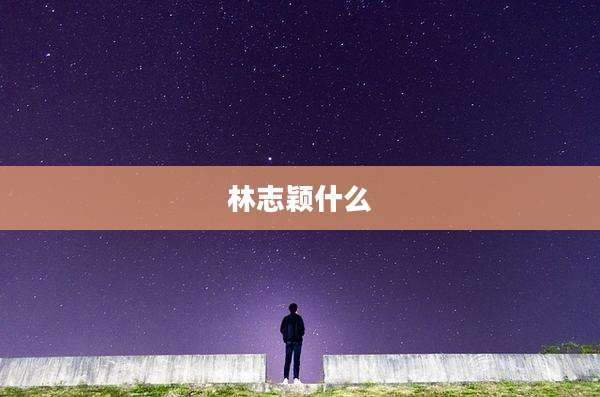林志颖什么