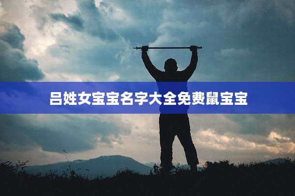 吕姓女宝宝名字大全免费鼠宝宝