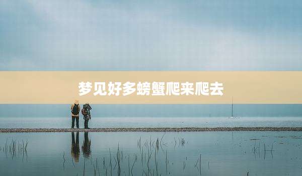 梦见好多螃蟹爬来爬去
