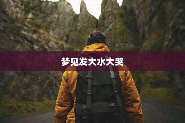 梦见发大水大哭