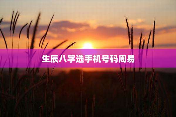 生辰八字选手机号码周易