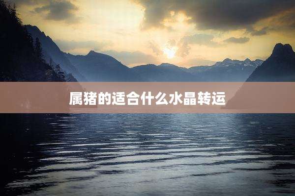 属猪的适合什么水晶转运