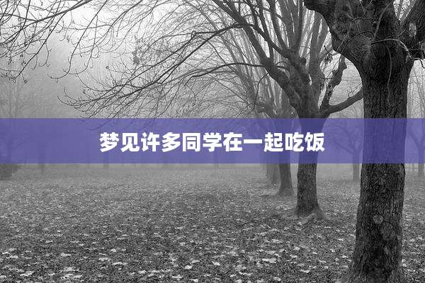 梦见许多同学在一起吃饭