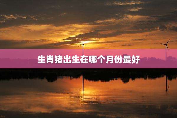 生肖猪出生在哪个月份最好