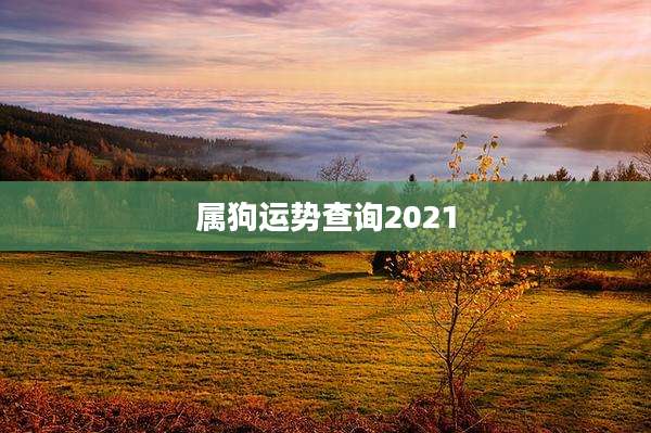 属狗运势查询2021