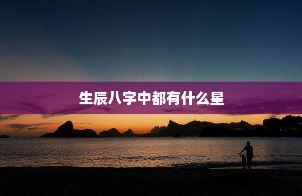 生辰八字中都有什么星