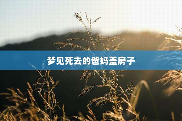 梦见死去的爸妈盖房子