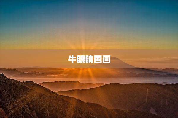 牛眼睛国画