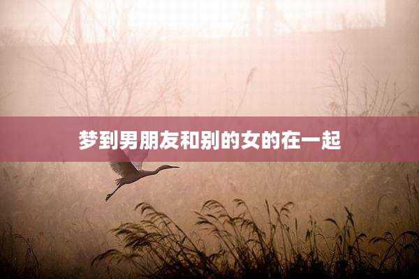 梦到男朋友和别的女的在一起