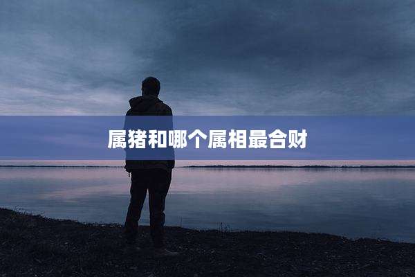属猪和哪个属相最合财