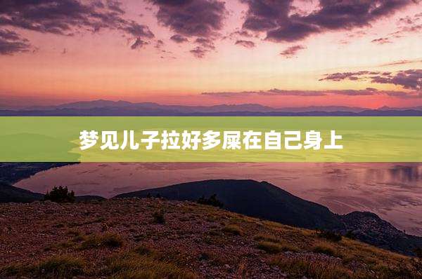 梦见儿子拉好多屎在自己身上