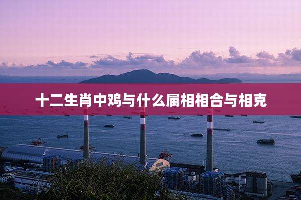 十二生肖中鸡与什么属相相合与相克