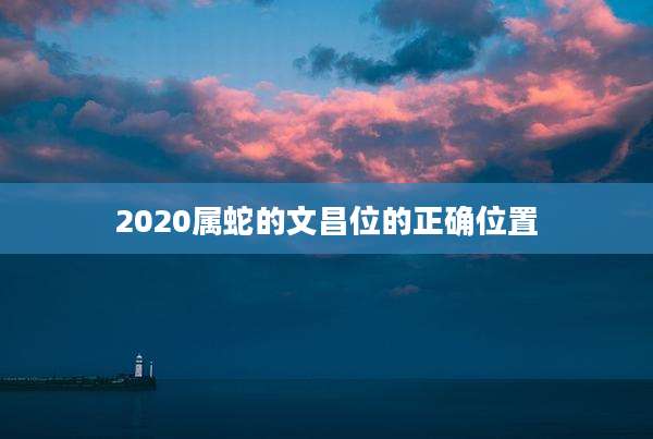 2020属蛇的文昌位的正确位置