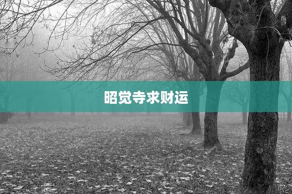 昭觉寺求财运