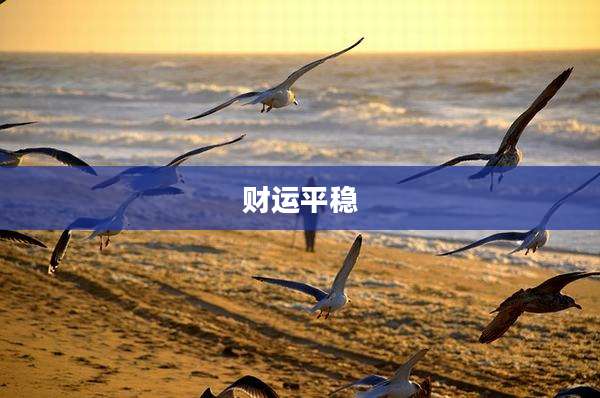 财运平稳