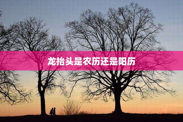 龙抬头是农历还是阳历