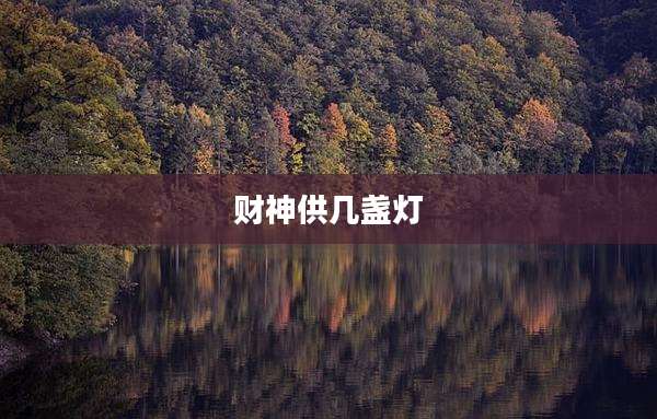 财神供几盏灯