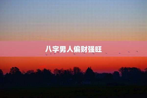 八字男人偏财强旺