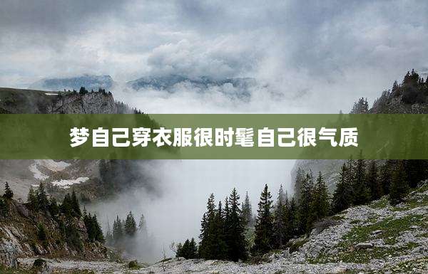 梦自己穿衣服很时髦自己很气质